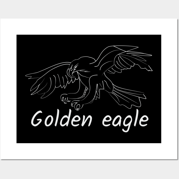 Golden eagle Wall Art by Alekvik